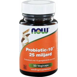 👉 NOW Probiotic-10 25 Miljard Capsules 50st