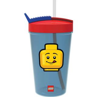 👉 Drinkbeker One Size GeenKleur met rietje Lego Iconic classic 5711938030346