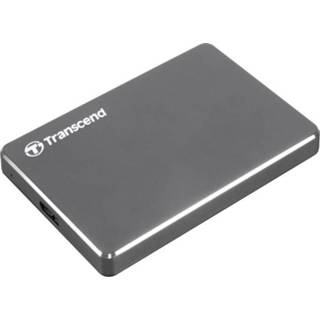 👉 Externe harde schijf grijs Transcend StoreJet 25C3N 1 TB (2.5 inch) USB 3.0 (metallic) 760557837503
