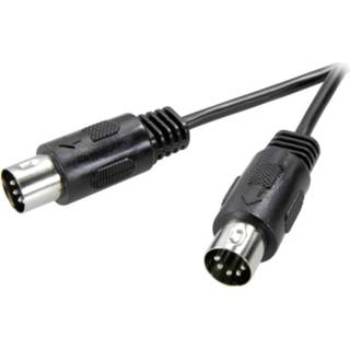 👉 Zwart SpeaKa Professional DIN-aansluiting Audio Aansluitkabel [1x Diodestekker 5-polig (DIN) - 1x (DIN)] 1.50 m 4008928501230