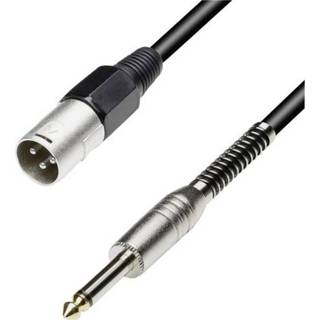 👉 Audio Adapterkabel [1x Jackplug male 6.3 mm - 1x XLR-stekker] 3 m Zwart Paccs