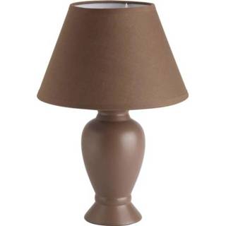 👉 Tafellamp bruin LED E14 40 W Energielabel: Afh. van lamp (A++ - E) Brilliant Donna 92724/20 4004353112775
