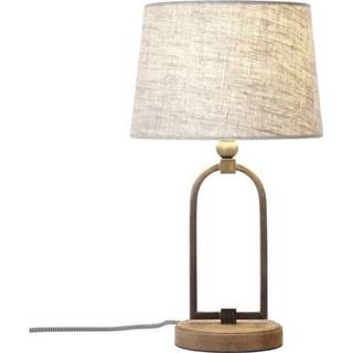 👉 Tafellamp beige LED E27 40 W Energielabel: Afh. van lamp (A++ - E) Brilliant Sora 99019/09 4004353319709