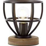👉 Tafellamp zwart LED E27 40 W Energielabel: Afh. van lamp (A++ - E) Brilliant Matrix 92610/76 Antiek 4004353322754