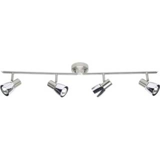 👉 Energielabel RVS chroom Plafondspot LED E14 Energielabel: Afh. van lamp (A++ - E) 160 W Brilliant Lava 39532/77 RVS, 4004353036590