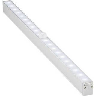 👉 Bewegingsmelder wit zilver Goobay 55498 LED-onderbouwlamp met 2.2 W Daglicht-wit 4040849554988