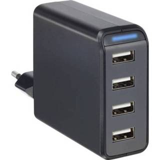 👉 Thuislader USB-oplader VOLTCRAFT SPAS-4800/4 (Thuislader) Uitgangsstroom (max.) 4800 mA 4 x USB 4016138984293