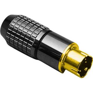 👉 Zwart BKL Electronic 0204018 Miniatuur-DIN-connector Stekker, recht Aantal polen: 4 1 stuks 4011376701237