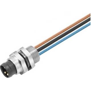 👉 Weidmüller 1861280000 Sensor/actuator steekconnector M8 Stekker, inbouw Aantal polen: 3 1 stuks