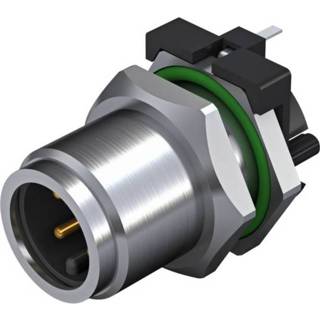 👉 Weidmüller 2423300000 Sensor-/actor-steekconnector M12 Stekker, inbouw verticaal Aantal polen: 4 10 stuks 4050118431926