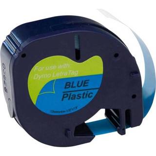 👉 Labeltape blauw zwart polyester LT G&G Tapekleur: Tekstkleur: 12 mm 4 m 6934974118178