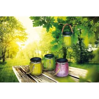 👉 Glas bontgekleurd meerkleurig LED-solarglas Sirmione (3-delige set), Naeve 4003222870457