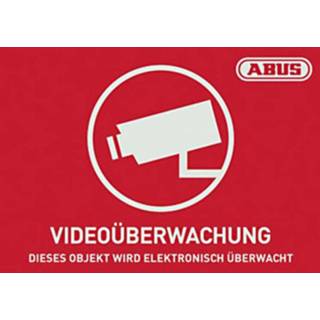 👉 ABUS AU1420 Waarschuwingssticker Camerabewaking Taal: Duits (b x h) 148 mm x 105 mm