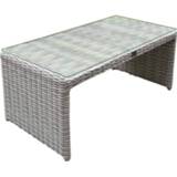 👉 Terrastafel wit grijs active Salerno lounge tuintafel 103x53xH42 cm