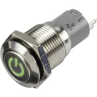 👉 Druk toets TRU COMPONENTS LAS2GQF-11DT/B/12V/S/P Druktoets 48 V/DC 2 A 1x uit/(aan) IP65 Schakelend 1 stuks 4016138957532