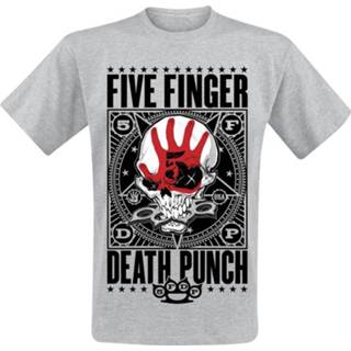 👉 Shirt T-Shirt grijs Five Finger Death Punch Punchagram gemêleerd 4060587379049