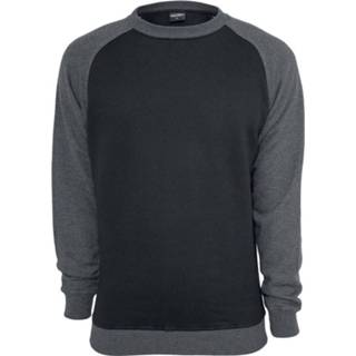 👉 Trui sweatshirts zwart antraciet Urban Classics 2-Tone Raglan Crewneck zwart-antraciet 4053838243572