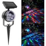 👉 Projectorlamp Solar Powered Rotating RGB Crystal Magic Ball Disco Stage light Christmas Party Lamp Outdoor Garden Lawn Laser Projector
