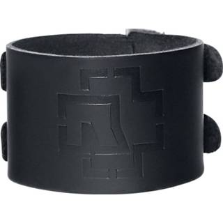 👉 Armband zwart Rammstein Logo Lederen 4031417707417