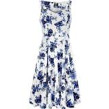 👉 Dress medium- jurk blauw H&R London Blue Rosaceae Swing meerkleurig 4060587070014