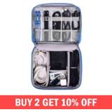 Digital Cable Bag Men Portable Travel Gadgets Pouch Power Cord Charger Headset Organizer Drive Electronic Suitcase Accessories
