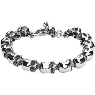 👉 Armband zilverkleurig EtNox hard and heavy Skull 4251189252803