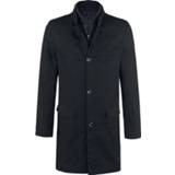 👉 Lange jas korte zwart Forplay Single-Breasted Coat 4060587013936