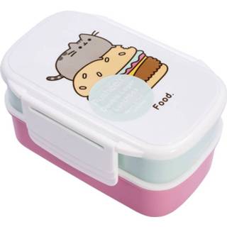 👉 Brood trommel lunchbox Pusheen Lunch Box Set Broodtrommel st. 5060491773789