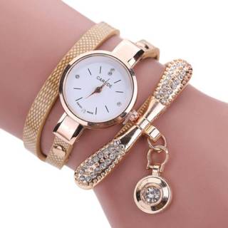 👉 Watch leather vrouwen 2018 New Fashion Women Rhinestone Analog Quartz Wrist Watches relogio feminino Drop Shipping l0724