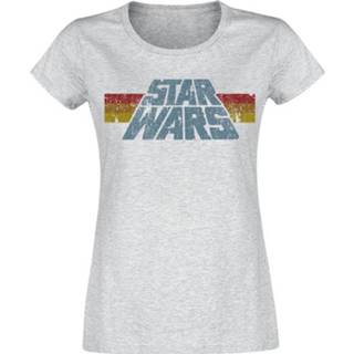 👉 Star Wars Vintage 77 Girls shirt grijs gemêleerd