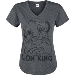 👉 Shirt grijs donkergrijs gemleerd m vrouwen gemêleerd meisjes The Lion King Simba Girls 4587968231258
