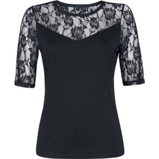 👉 Shirt T-Shirt meisjes zwart Forplay Lace Tee Girls 4060587161095