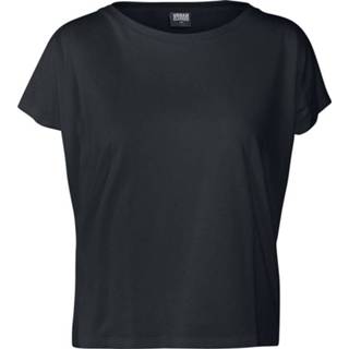 👉 Shirt T-Shirt vrouwen meisjes zwart Urban Classics Ladies Basic Drop Shoulder Tee Girls 4053838257913