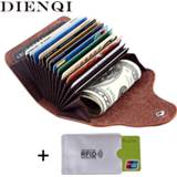 👉 DIENQI retro genuine leather money clips wallet cardholder dollar money holder designer new men money bag purse 2018 fermasoldi
