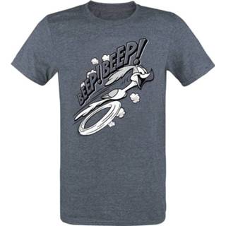 👉 Shirt navy gemleerd l male gemêleerd Looney Tunes Roadrunner - Beep! T-shirt 7333060503055