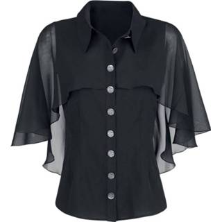 👉 Blous blouse zwart Hell Bunny Draco 5057633008816
