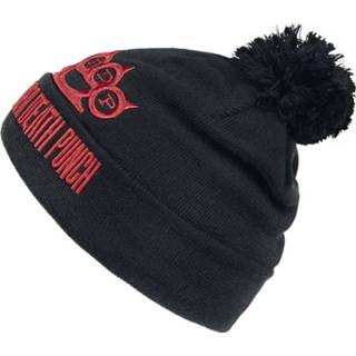 👉 Beanie zwart standard unisex Five Finger Death Punch Logo 4060587373948