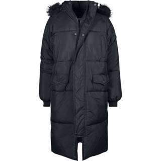 👉 Winterjas zwart vrouwen meisjes Urban Classics Ladies Oversized Faux Fur Puffer Coat Girls 4053838316207