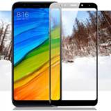 Screenprotector wit zwart For Xiaomi redmi 5 plus glass redmi5 screen protector full cover white and black protect film tempered