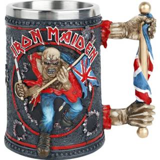 👉 Bierpul bierkan Iron Maiden Trooper Tankard meerkleurig