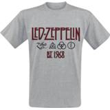 👉 Shirt T-Shirt grijs Led Zeppelin Symbols Est. 1968 gemêleerd 5056187707817