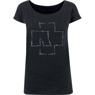 👉 Shirt T-Shirt meisjes zwart Rammstein Stacheldraht Girls 4060587413378