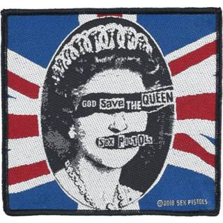 👉 Embleem Sex Pistols standard unisex meerkleurig God save the Queen 5055339788988