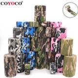 👉 Bandage 4.5m Camouflage Elastic Wrap Tape Hunt Disguise Elastoplast Self Adhesive Sports Protector Knee Finger Ankle Athletic