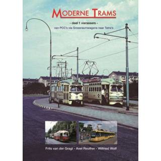 👉 Moderne trams / Deel 1 vierassers - Boek Frits van der Gragt (9060133501)