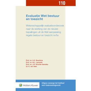 👉 Evaluatie Wet bestuur en toezicht 9789013148497 9789013148480