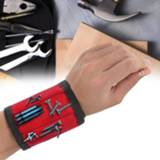 Polsband 1pcs Magnetic Wristband Hand Wraps Tool Bag Adjustable Electrician Wrist Screws Nails Drill Holder Belt Bracelet for Home Repair