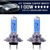 👉 Xenon Lamp wit 2x H7 100W 8500k Hide Super White Effect Headlight Lamps Light Bulbs 12V