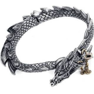 👉 Armband zilverkleurig Alchemy Gothic Dragons Lure