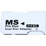 USB stick New Dual 2 Slot Micro For SD SDHC TF to Memory MS Card Pro Duo Reader Adapter